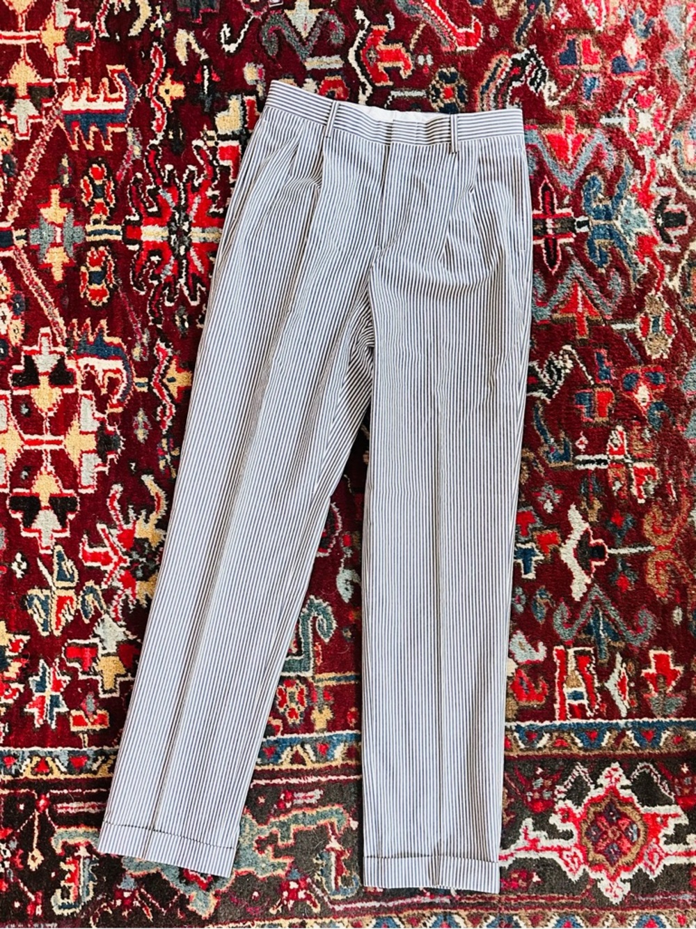 Teen Boys Brooks Brothers Seersucker Slacks